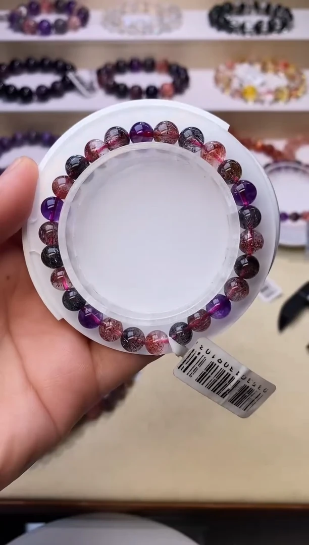 【闪购商品】水晶手链未镶嵌黑加仑超七7m+