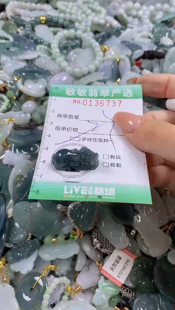 【闪购商品】翡翠颈饰未镶嵌闪购0136737多样性发其一