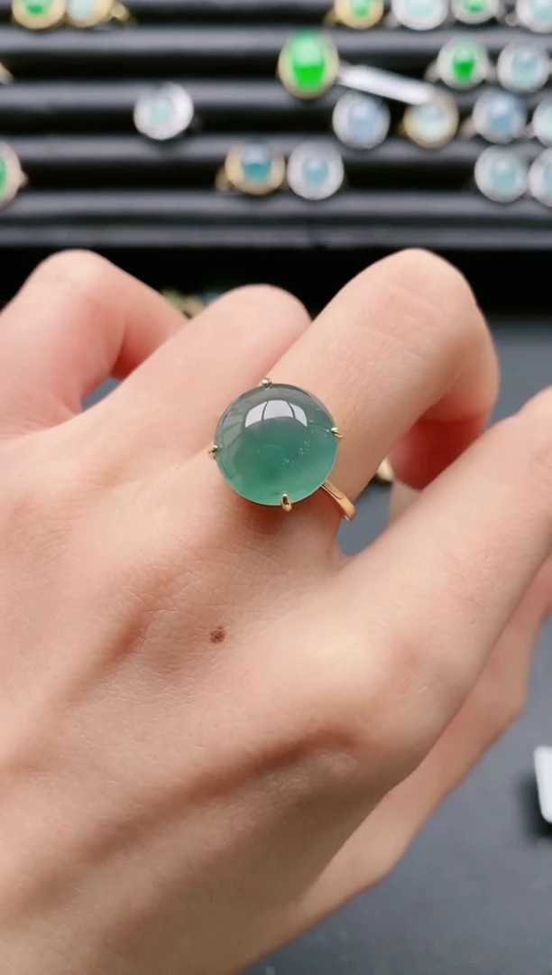 【闪购商品】翡翠戒指银S925镶嵌11111