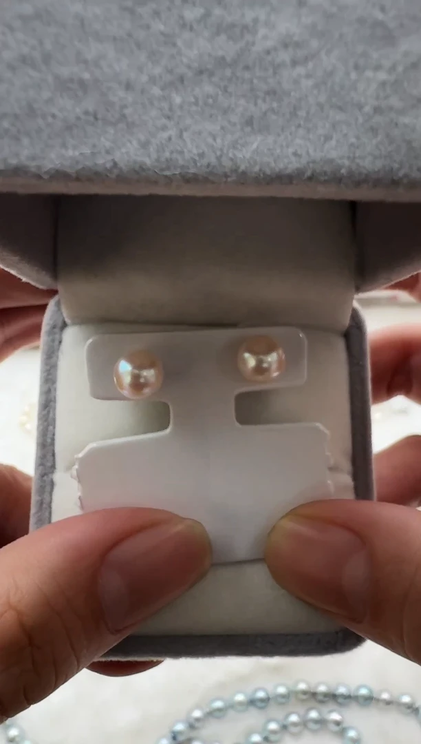 【闪购商品】海水珍珠AQ未镶嵌海水珍珠耳钉@@FZ508