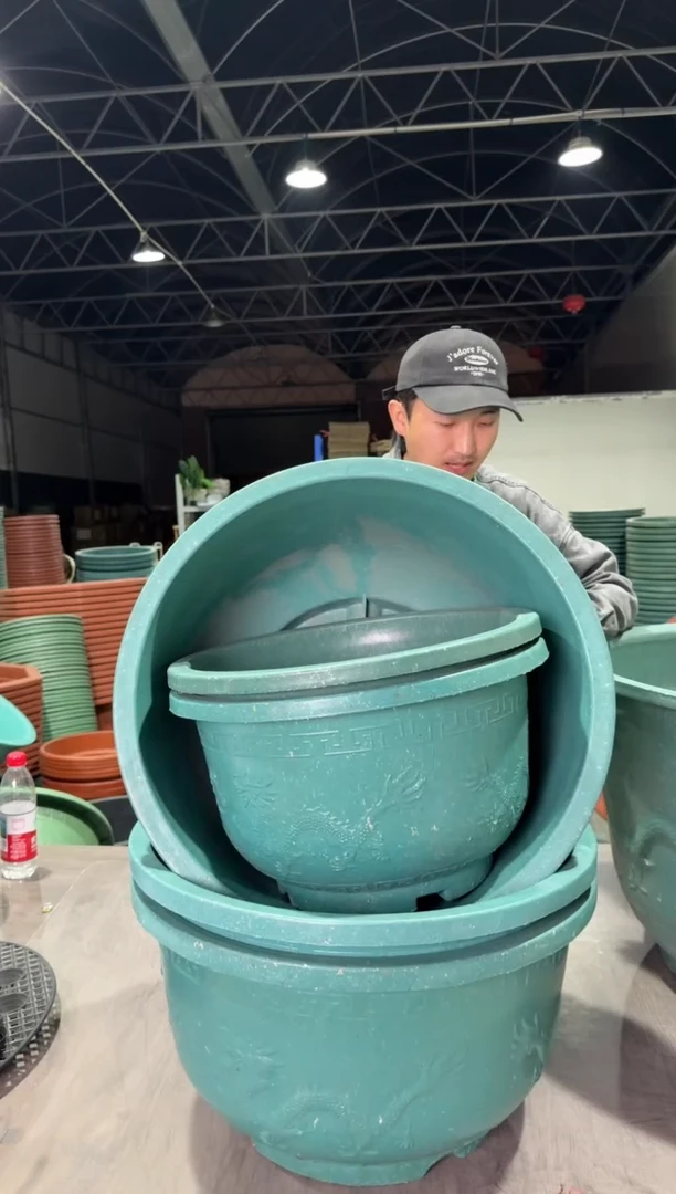 【闪购商品】复合50铝塑龙盆4，40铝塑龙盆2绿色有孔