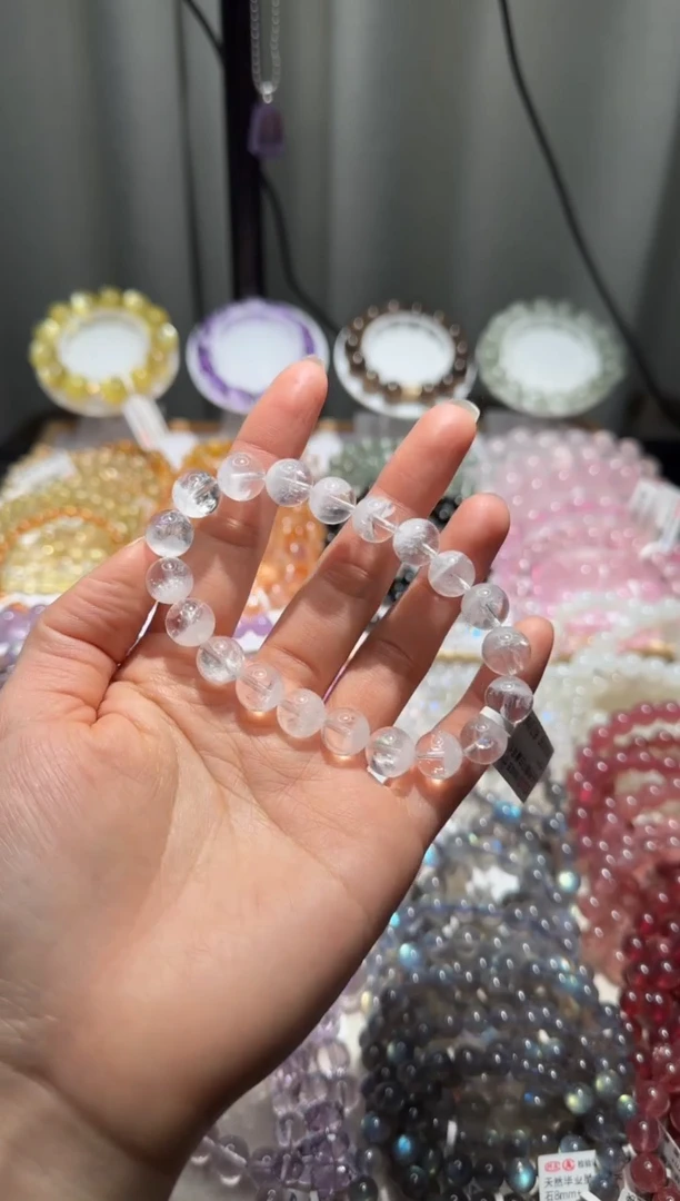 【闪购商品】水晶手链未镶嵌白幽灵10mm