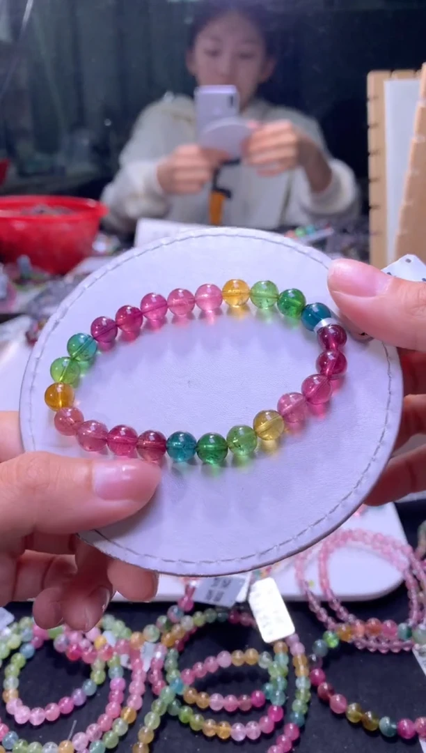 未镶嵌手串碧玺A102【天然碧玺】