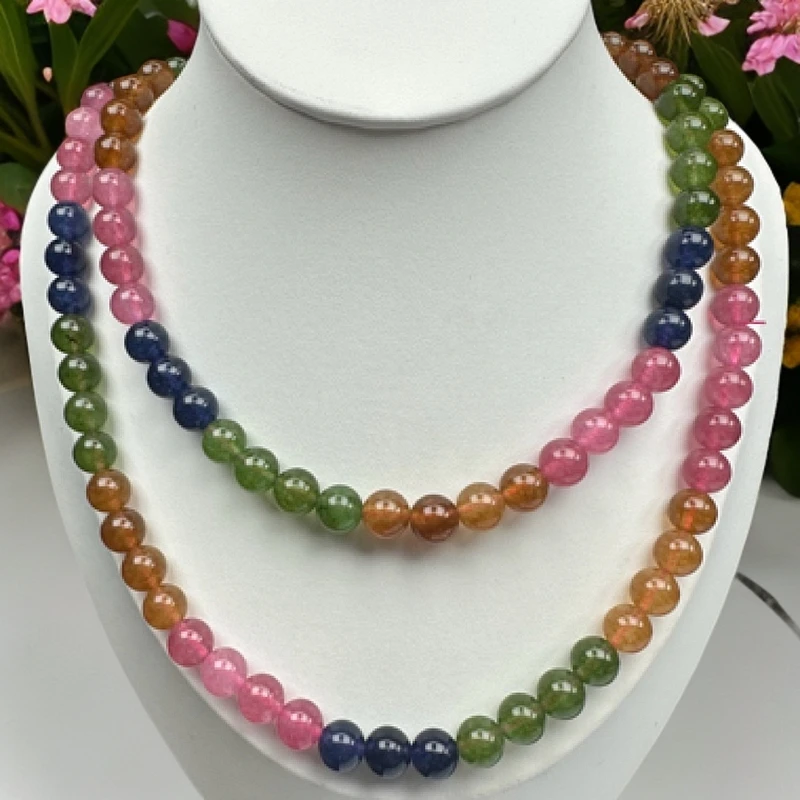 彩虹卡8*108颗项链306