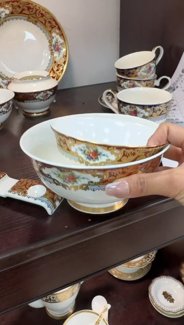 【闪购商品】瓷片皇者风范：饭碗6个 面碗 6个