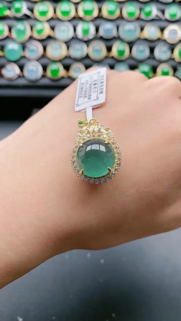 【闪购商品】翡翠戒指银S925镶嵌1111111