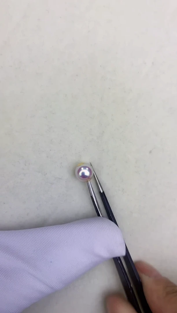 18K金镶嵌DA海水珍珠 GD008 7.5-8 吊坠