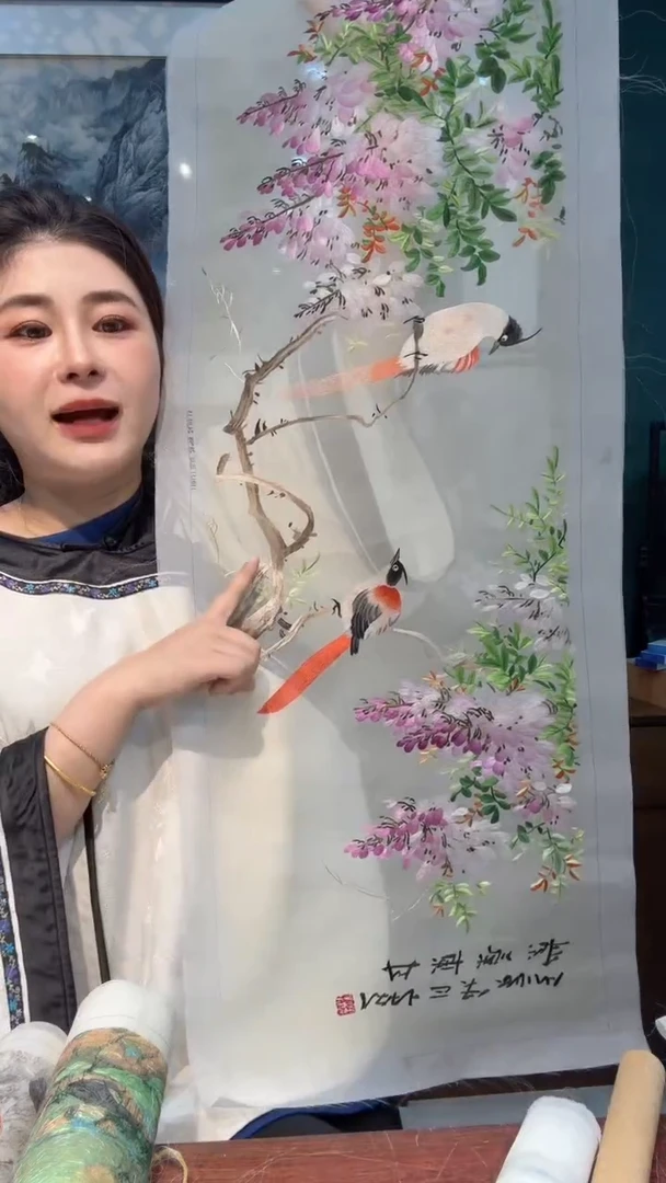 刺绣非遗苏绣手工刺绣单面绣