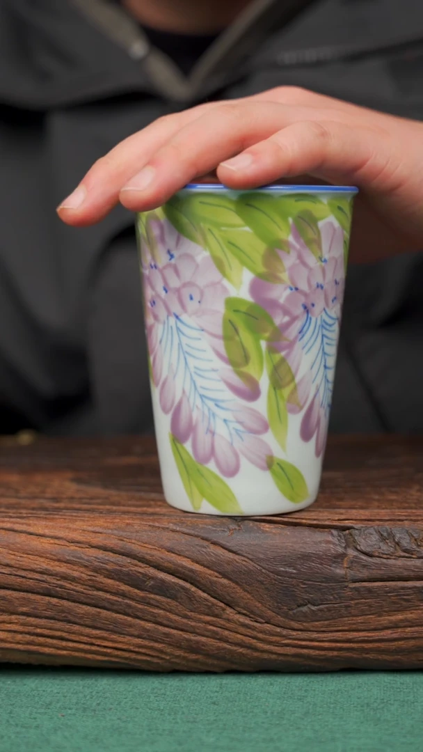 【闪购商品】瓷片38景德镇杯釉下手工手绘瓷器