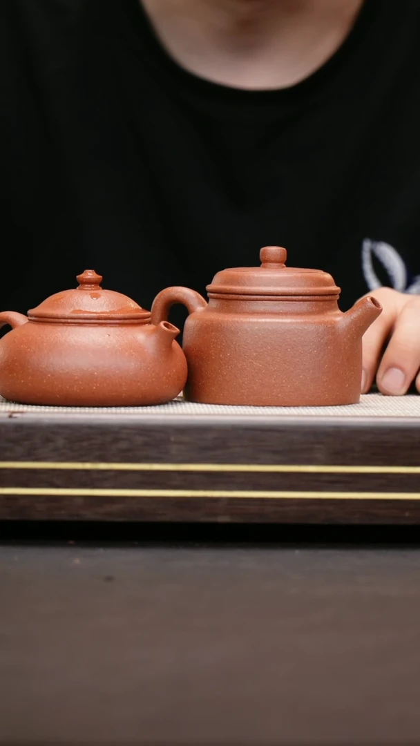 茶壶紫砂降坡泥德钟+寒江
