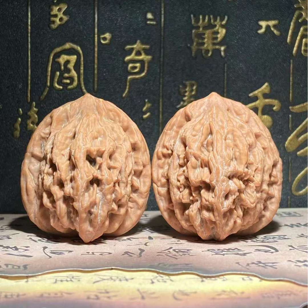 R9文玩核桃把件麦穗虎头边41肚41高45.5