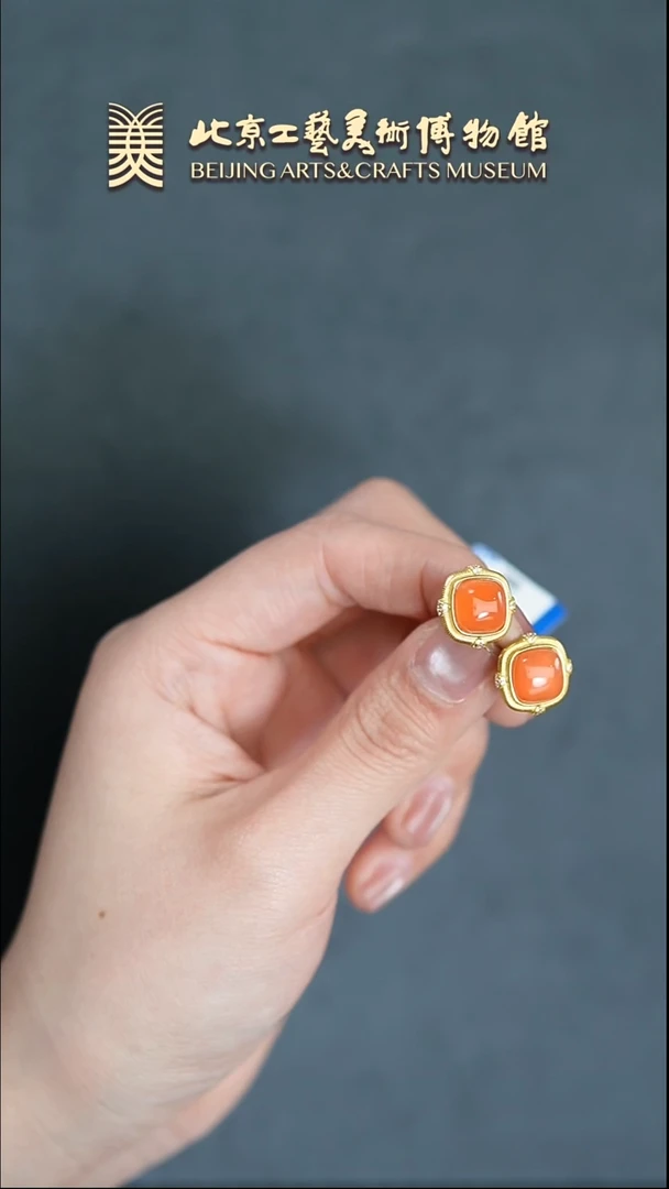 【闪购商品】南红玛瑙银S925镶嵌耳钉B0316GMD520（多样性发货）耳钉