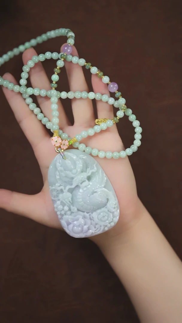 未镶嵌挂件翡翠闪购 龙牌