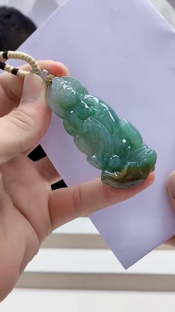 未镶嵌定制翡翠4898bb-毛货挂件34