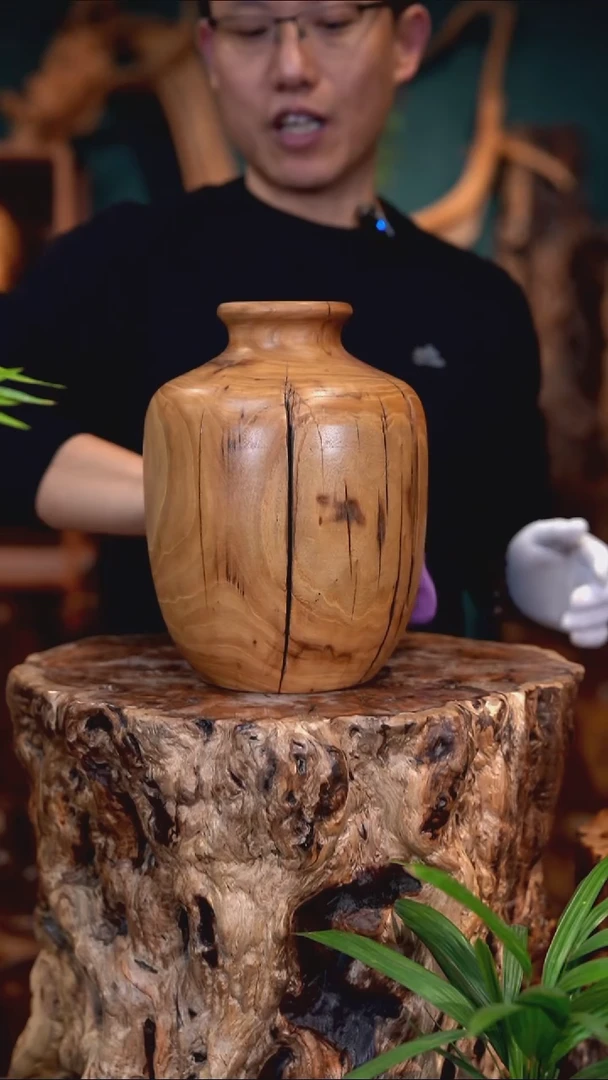 木榆木花瓶（非枣木）