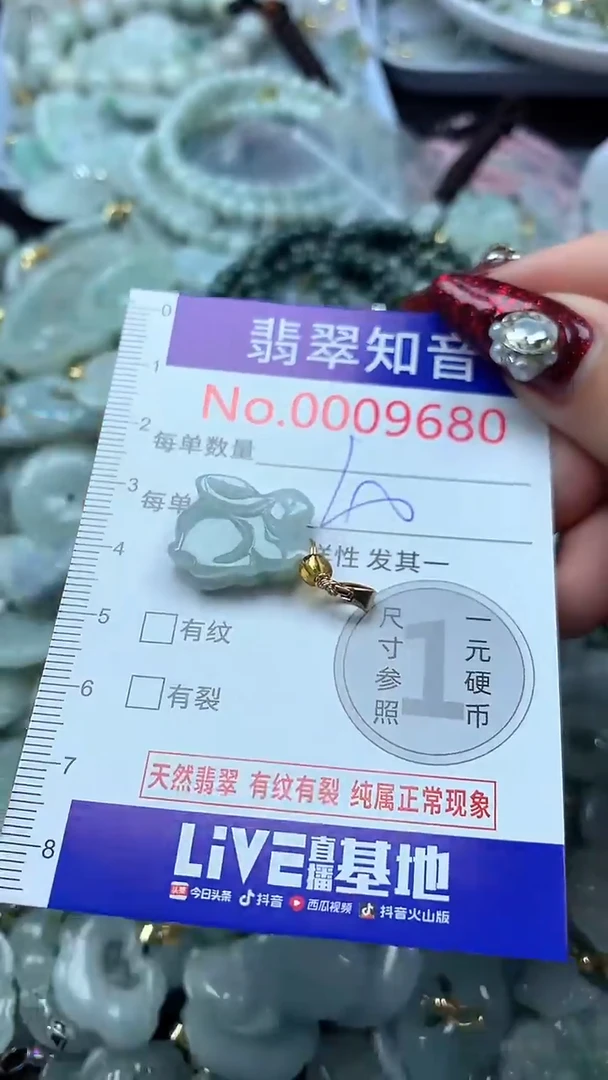 吊坠(不含链)未镶嵌翡翠9680