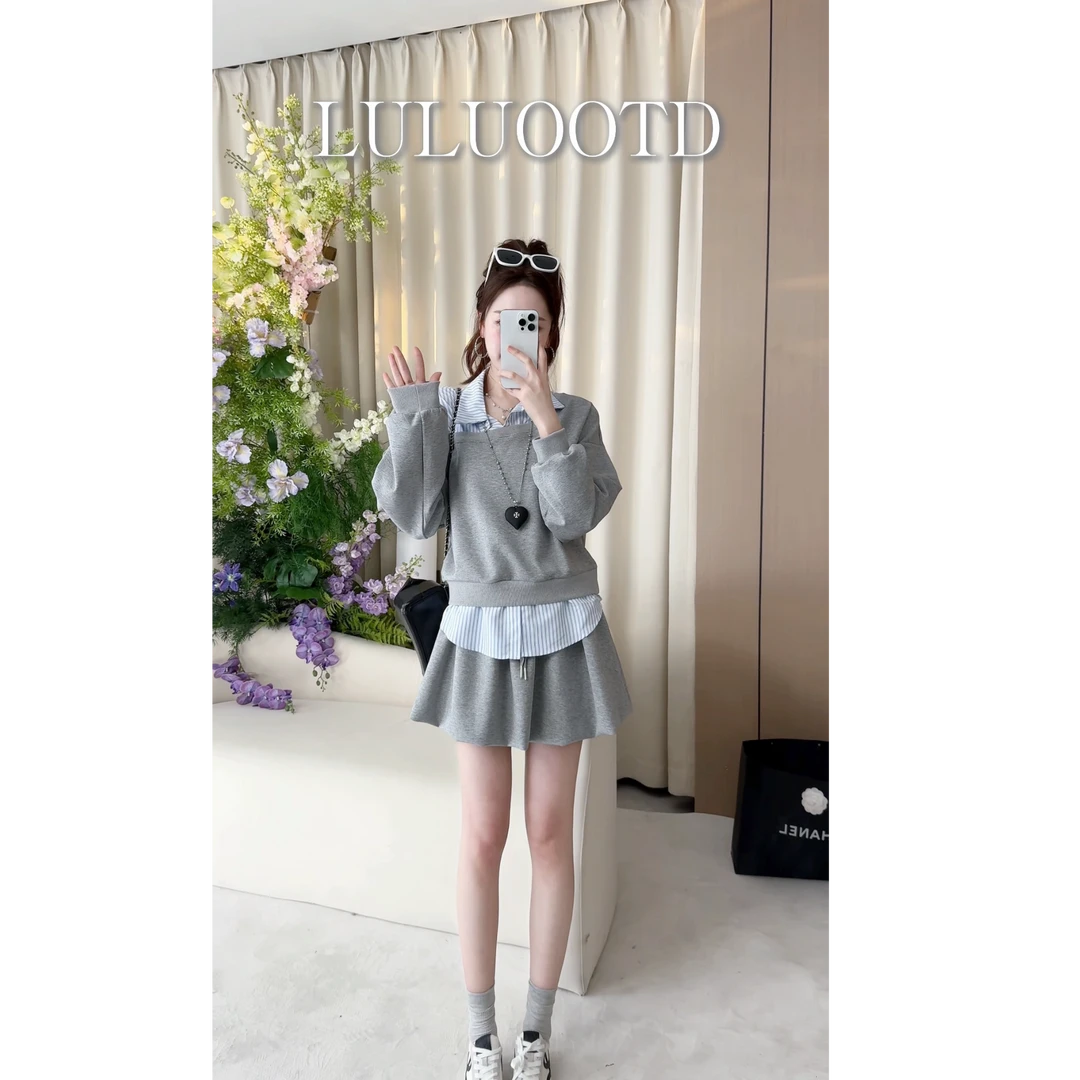 【春日女神】丸子璐春季新款时尚休闲套装预WZLC5TZ1295A