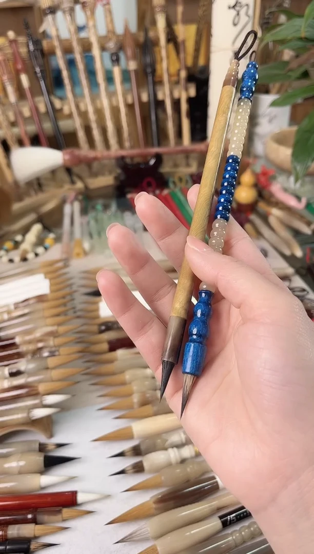 【清水试笔，拒绝蘸墨】墨琳笔庄毛笔2支