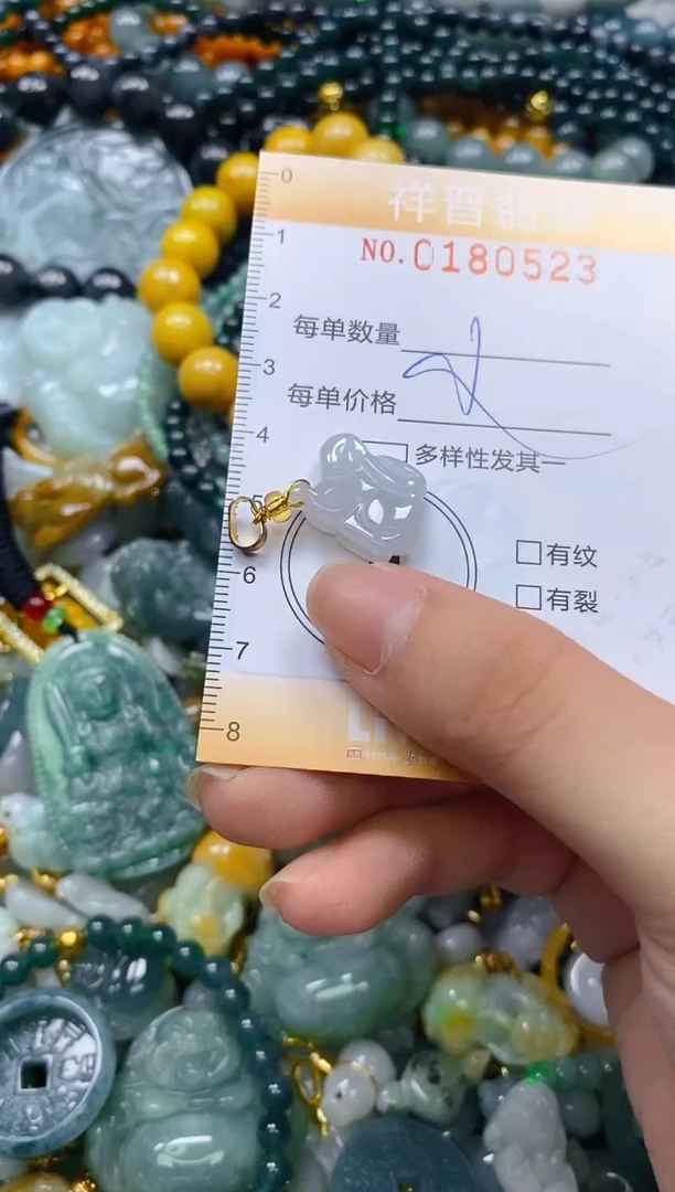 翡翠未镶嵌颈饰闪购0180523多样性发其一
