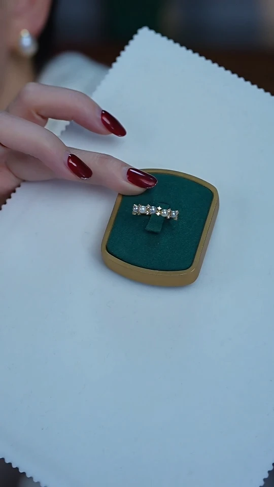 【闪购商品】海水珍珠戒指银S925镶嵌3-4mm（年末福利）