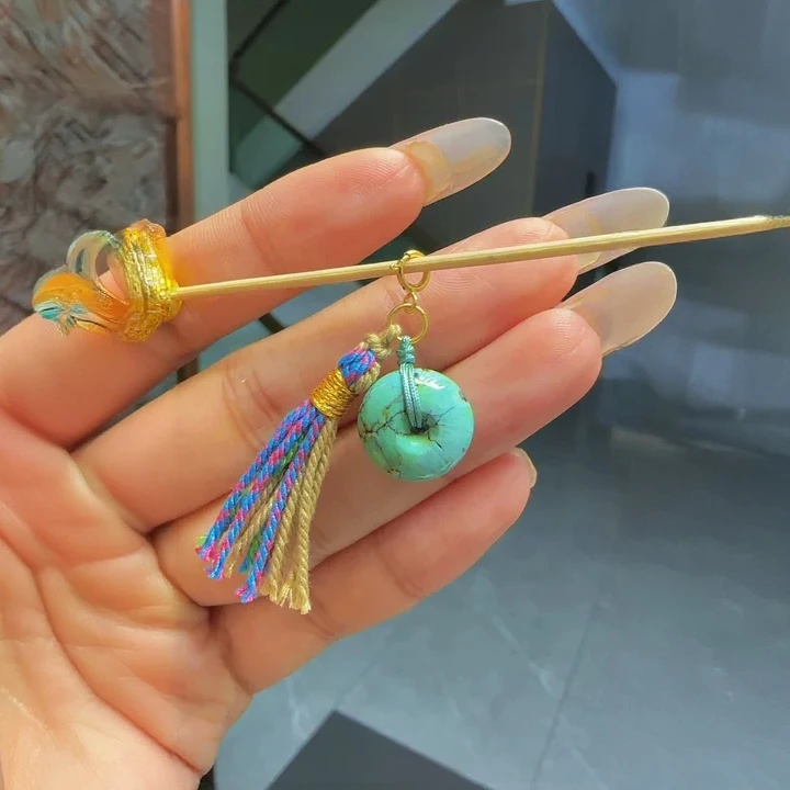 633<娇丰珠宝>时尚简约百搭平安扣吊坠包包挂手机挂