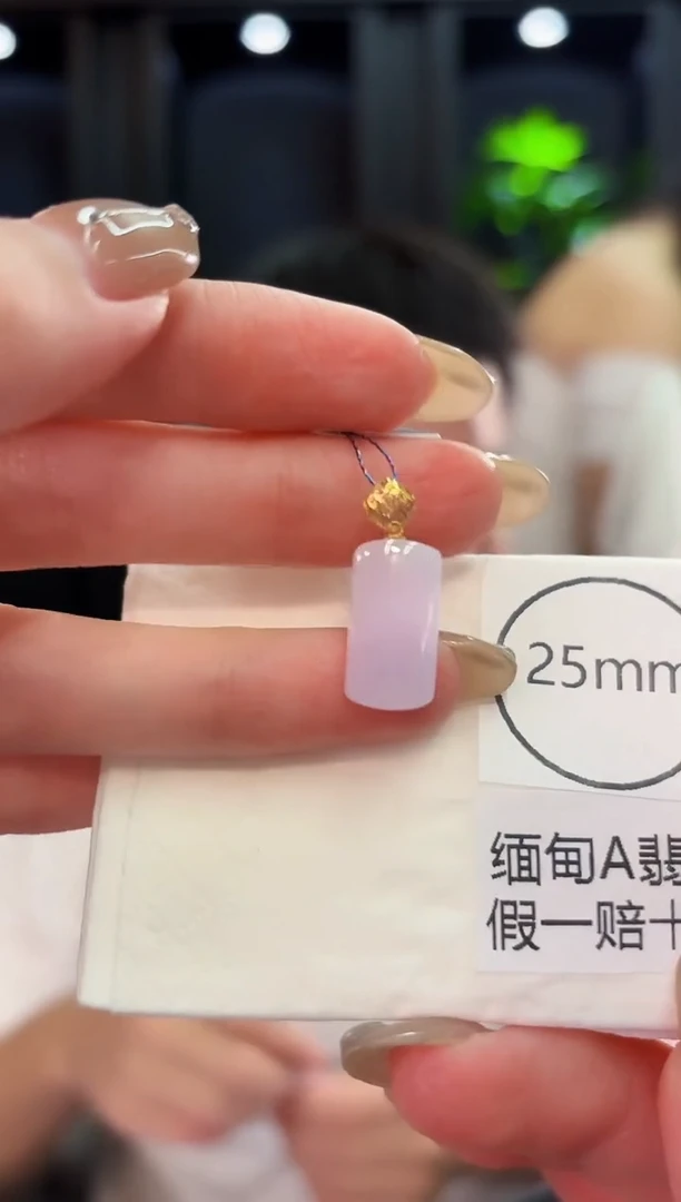 翡翠18K金镶嵌颈饰 缅料A货/支持复检/一件