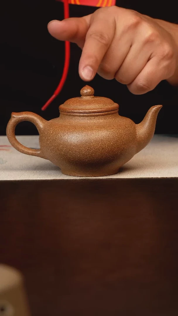 茶壶紫砂原矿紫砂封釉笑樱