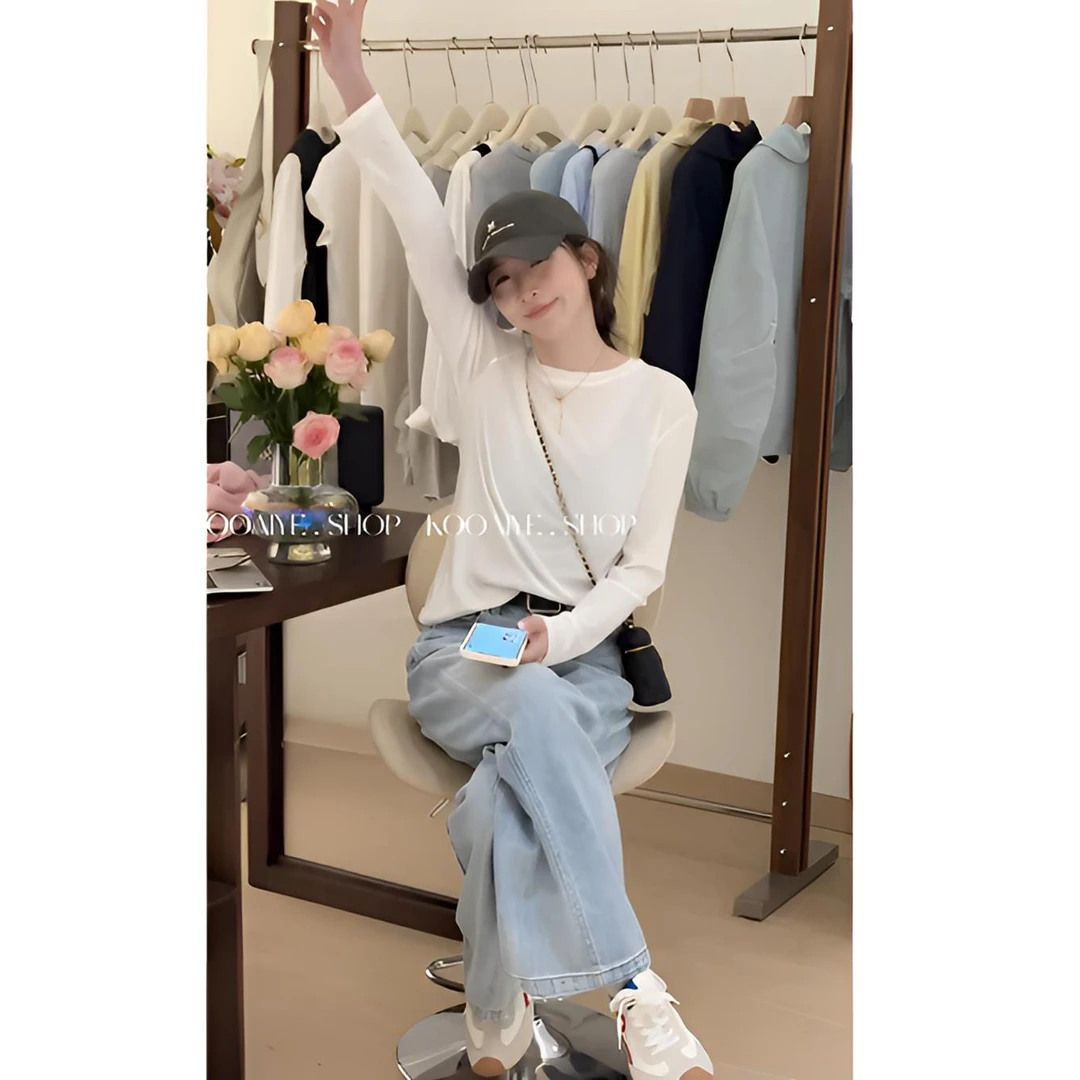 【纯色系】清货-只出不进-软糯薄款长袖纯色打底衫（不能机洗）