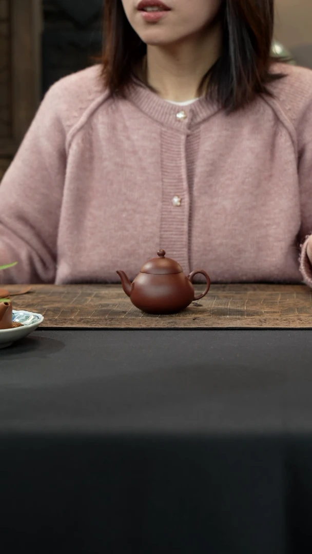 【闪购商品】紫砂茶壶中槽清梨式壶120cc