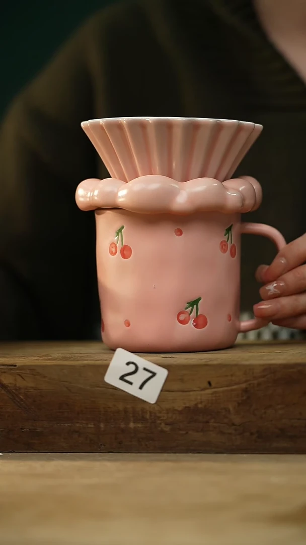 【闪购商品】瓷片设计师手作款 落单咖啡杯系列