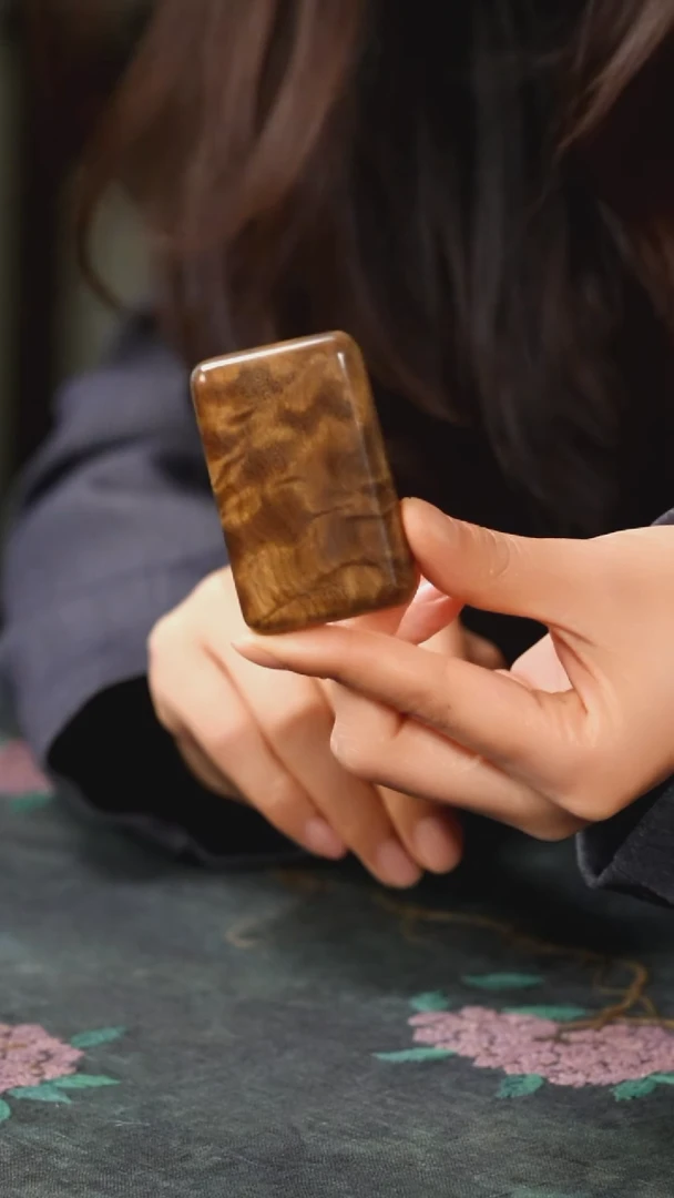 金丝楠乌木无事牌