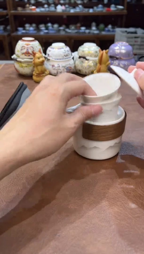 真的很便宜会开片的旅行茶具