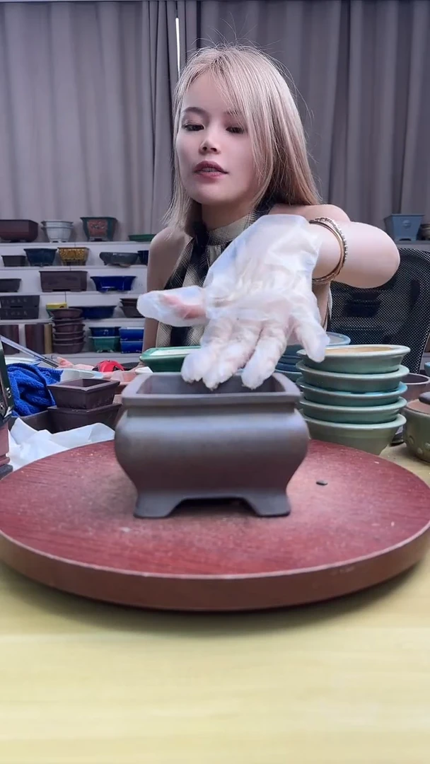 紫砂花盆紫砂花盆微瑕