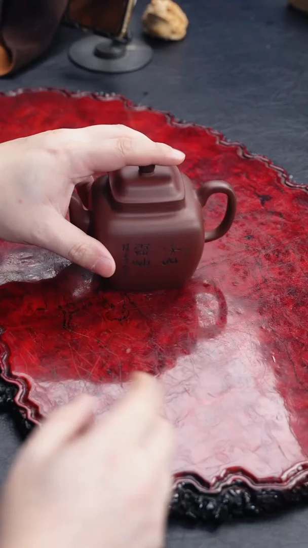 茶壶紫砂76 :溪山云岫,JF,紫茄泥