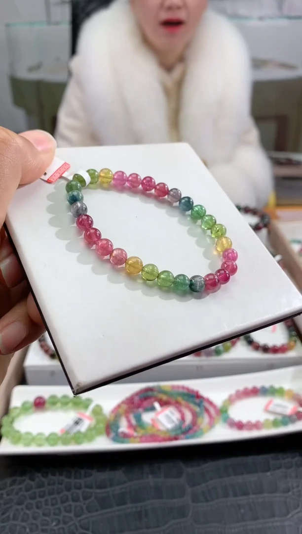 【闪购商品】碧玺手串未镶嵌多样性发一条