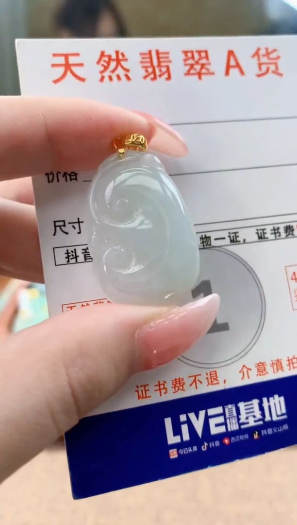 颈饰未镶嵌翡翠天然A货翡翠挂件
