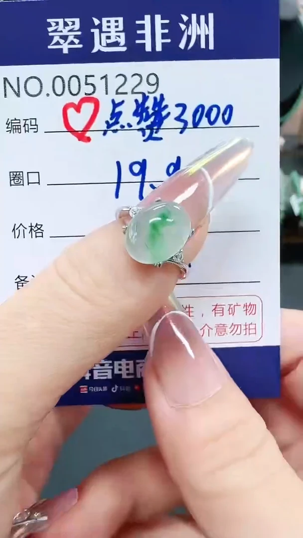 未镶嵌1石英质玉（非洲翠）名*/1229