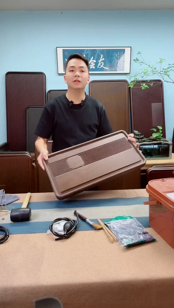 60*30*4八角胡桃色款式茶盘