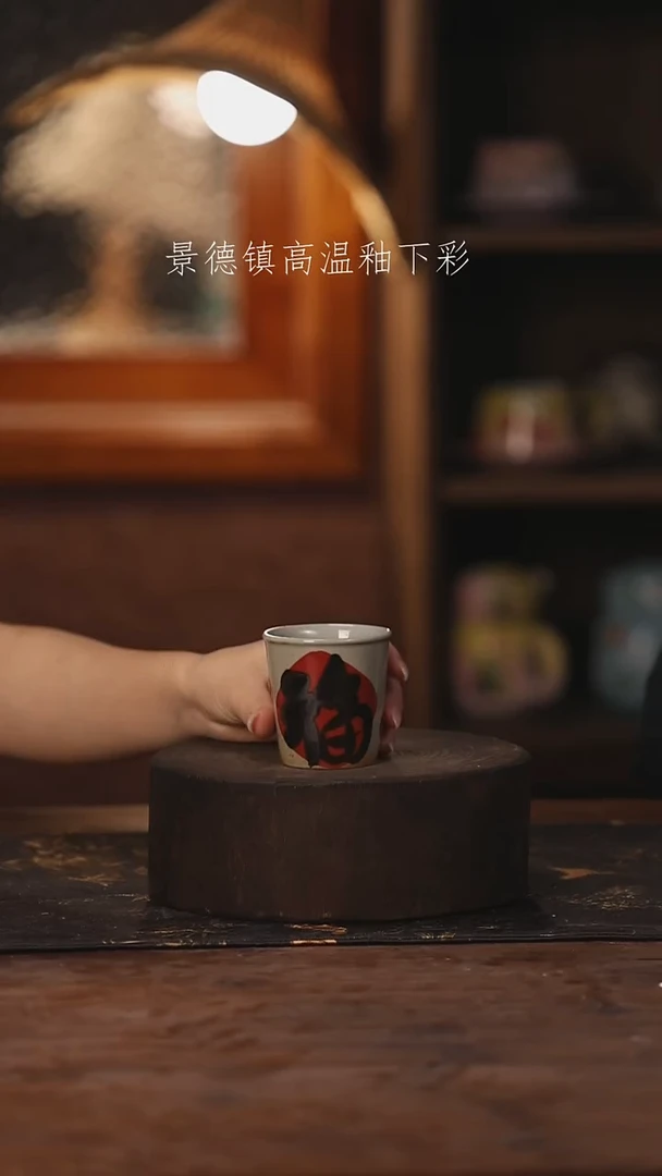 陶瓷景德镇高温釉下手绘陶瓷060