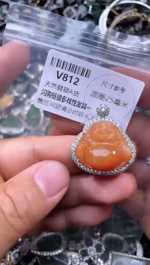 【闪购商品】翡翠颈饰未镶嵌V812吊坠