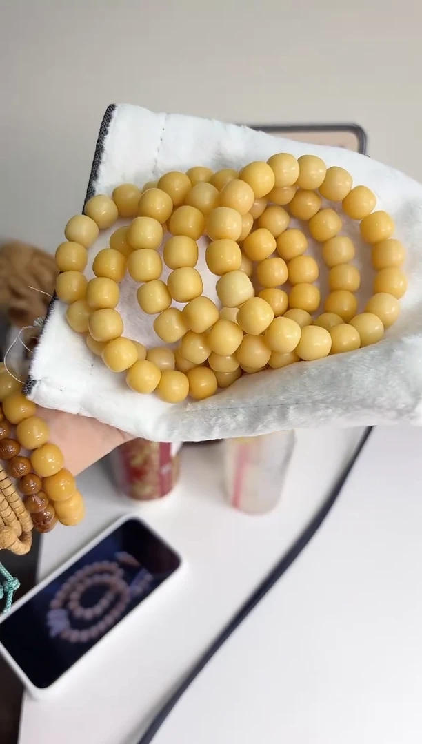 手串菩提根/象牙果沐d93姜汁撞奶干磨桶珠11*13mm手串