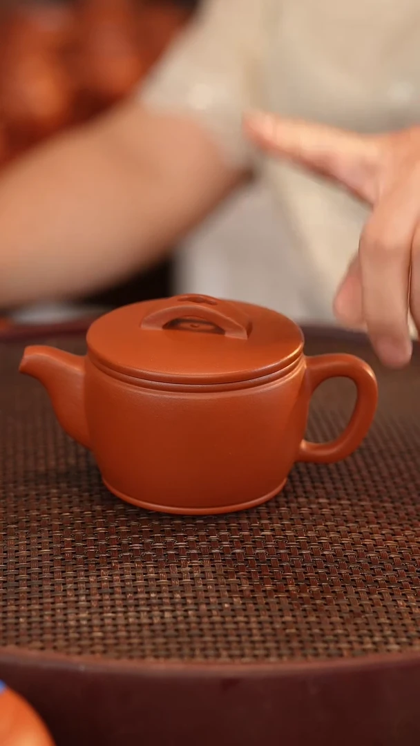 茶壶紫砂原矿手工制作朱泥 半手工 200cc