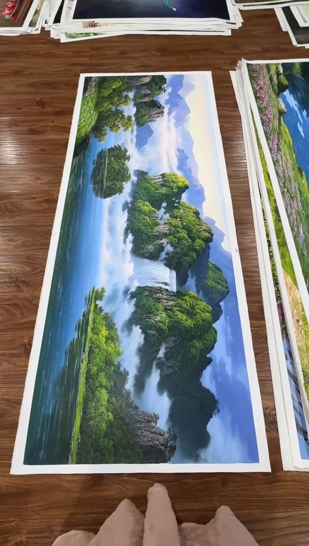 油画【原创·保真·带证书】朝鲜画家纯手绘油画--顺丰包邮--