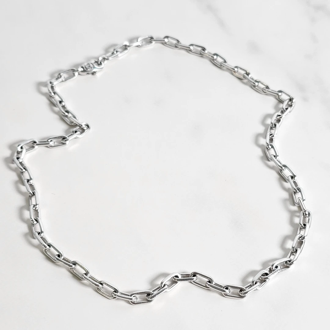 99新 Cartier/卡地亚 小花6欢  斯巴达 竹节 项链 18K白金 45cm