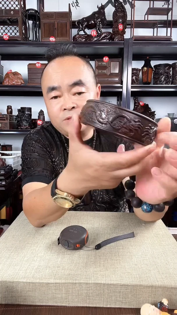 木大号龙底座老李红木工艺品