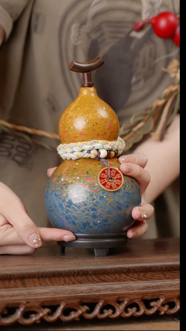 221号精品天然大漆酒葫芦一物一拍~