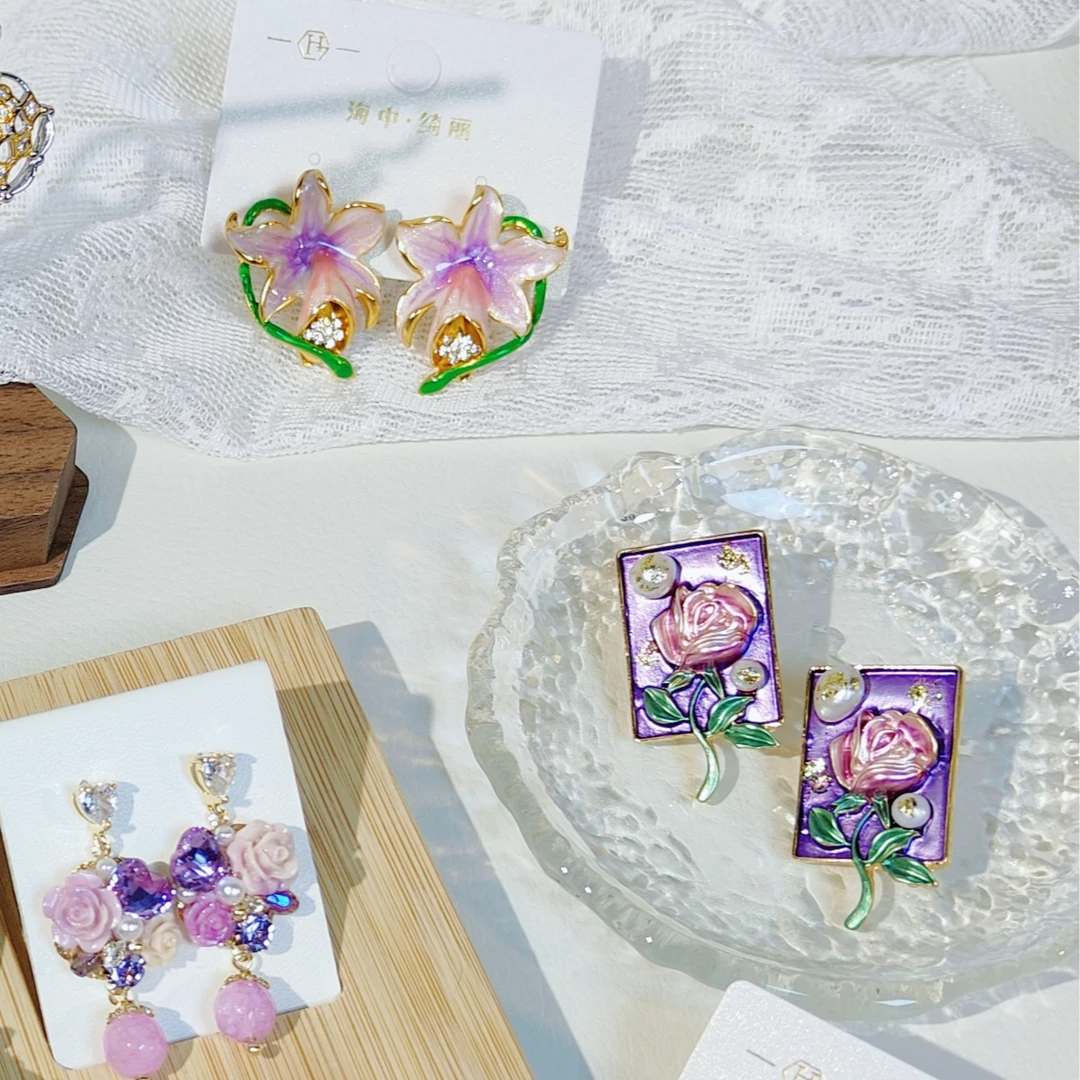 合金耳饰 【补款单拍专拍】 气质百搭仙气耳饰项链