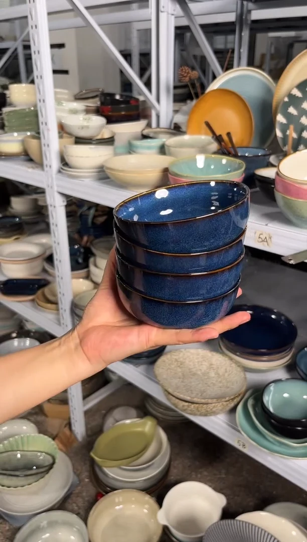陶瓷外贸尾货瑕疵满20包邮X4 新品米饭碗