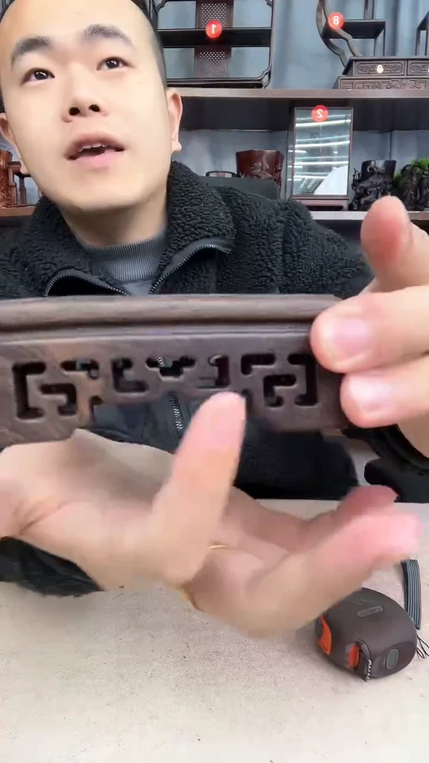 【闪购商品】乌木类端景台2936小李红木工艺品