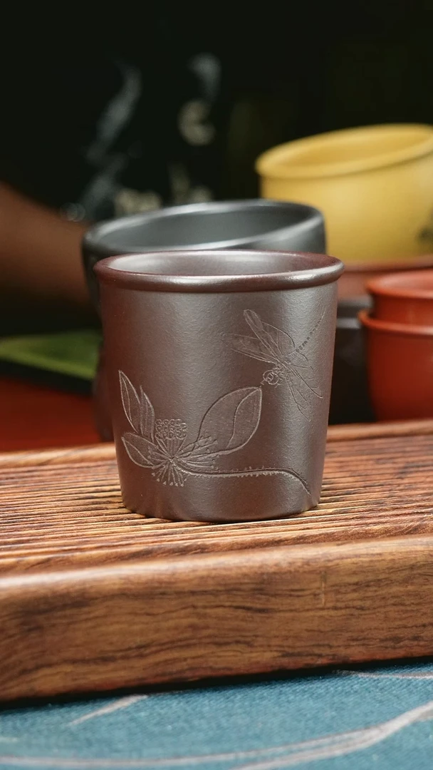 茶杯紫砂石红清香